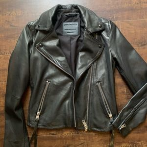 BRAND NEW ALL SAINTS DALBY LEATHER JACKET SIZE 2